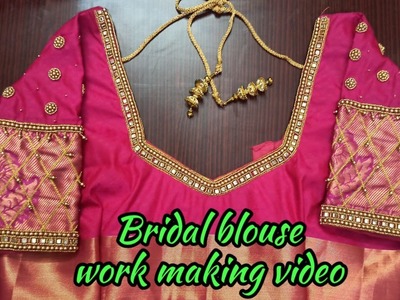 Bridal blouse design making video@mombeautyarts