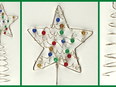 Christmas Tree Topper Star & DIY Cone Mandrel. Wire Art Tutorial