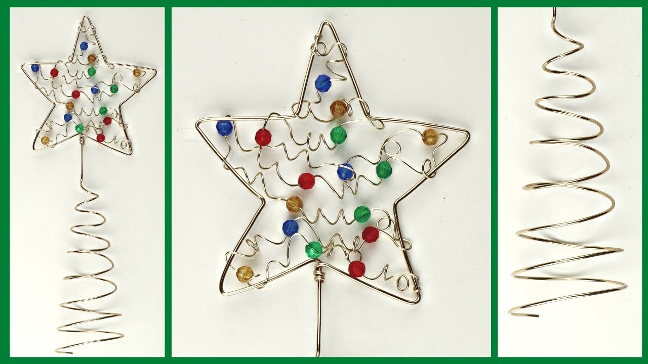 Christmas Tree Topper Star & DIY Cone Mandrel. Wire Art Tutorial