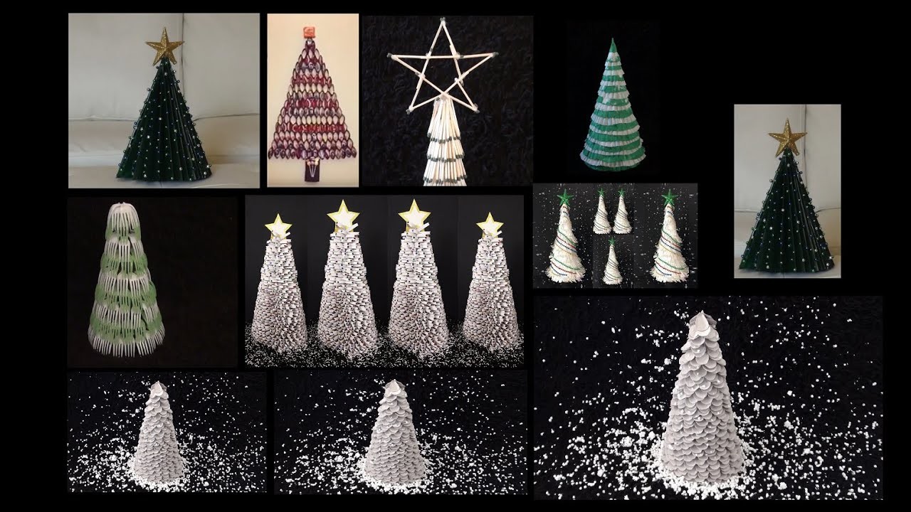 Christmas Trees made from Recycled Materials DIY {MadeByFate} #596