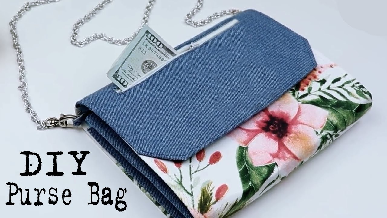 DIY ADORABLE BAG FROM OLD JEANS PAPER???? Paper and Textile Used