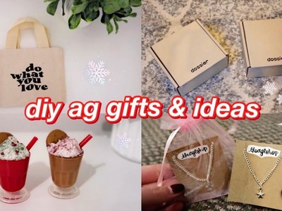 DIY AG HOLIDAY GIFT IDEAS! (diy mini tote bag, ag necklaces, mini milkshakes, and unboxing dossier!)