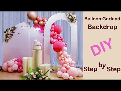 DIY Balloon Backdrop. Wedding Chiara Backdrop. Episode9. 2022055