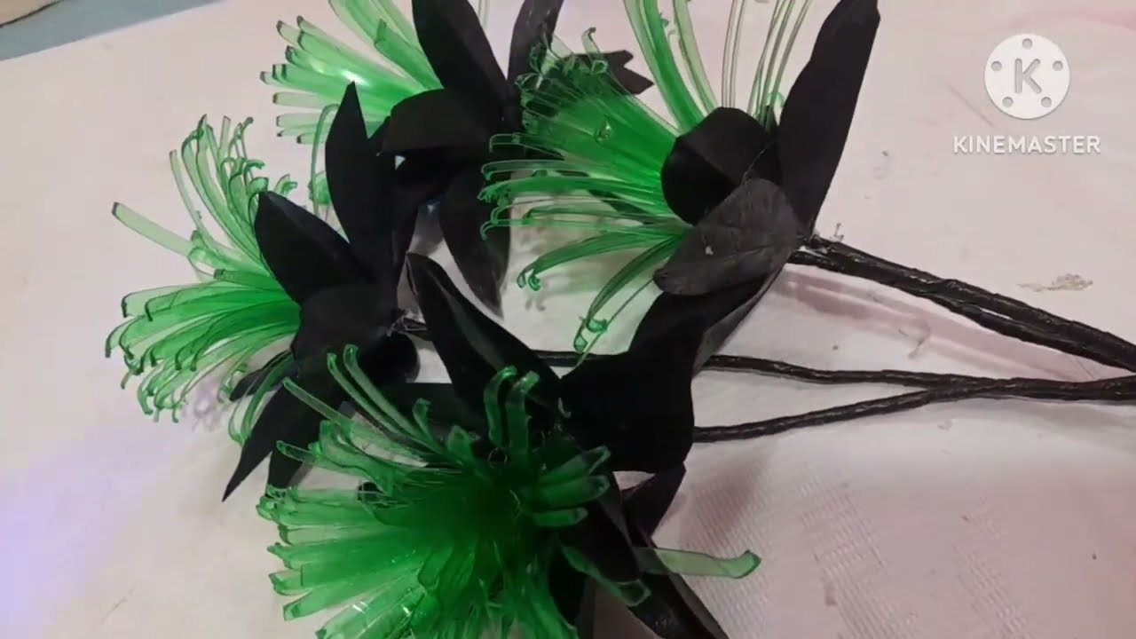 DIY: BEAUTIFUL FLOWER made from plastic bottle & plastic bag