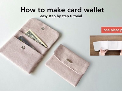 DIY card wallet | How to make mini purse wallet