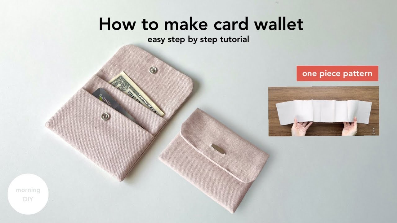 DIY card wallet | How to make mini purse wallet