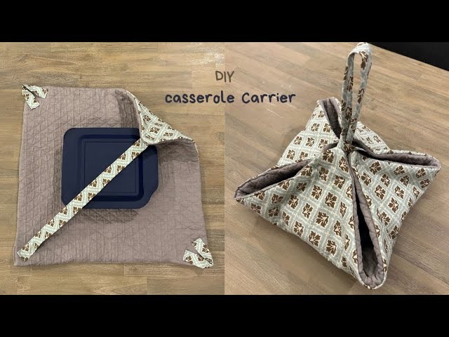 DIY Casserole carrier #potluck carrier