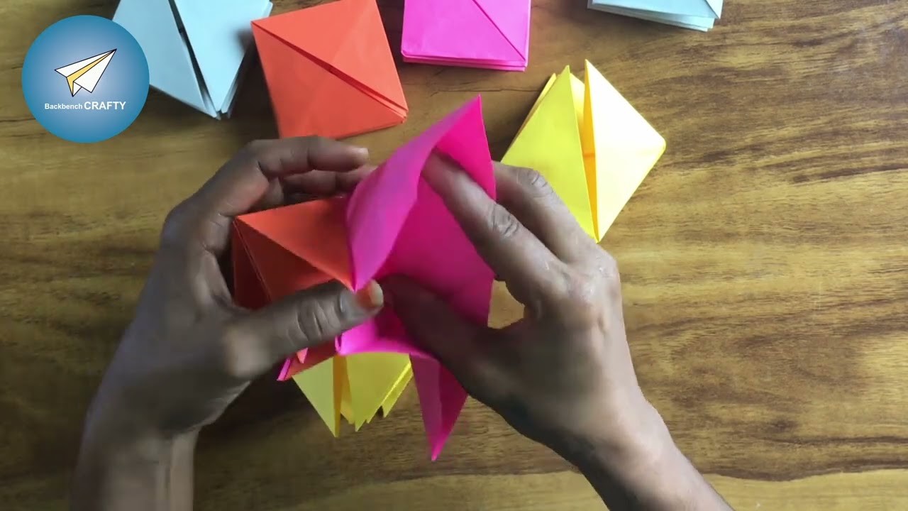DIY How To Fold an Easy Origami Magic Circle Fireworks. Fun Paper toy | #origami #easyart #art