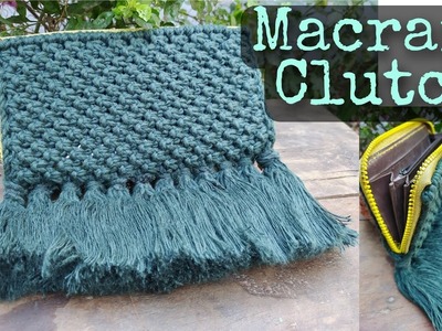 DIY : How to make a Macrame Clutch.Purse.Bag????