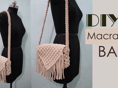 DIY Macrame Bag | Macrame Sling Bag Tutorial | How to make a Macrame Bag