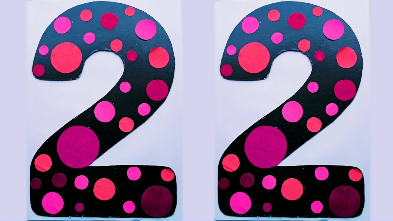 DIY number decoration for impressive birthday & anniversary party | how to make decorative number 2