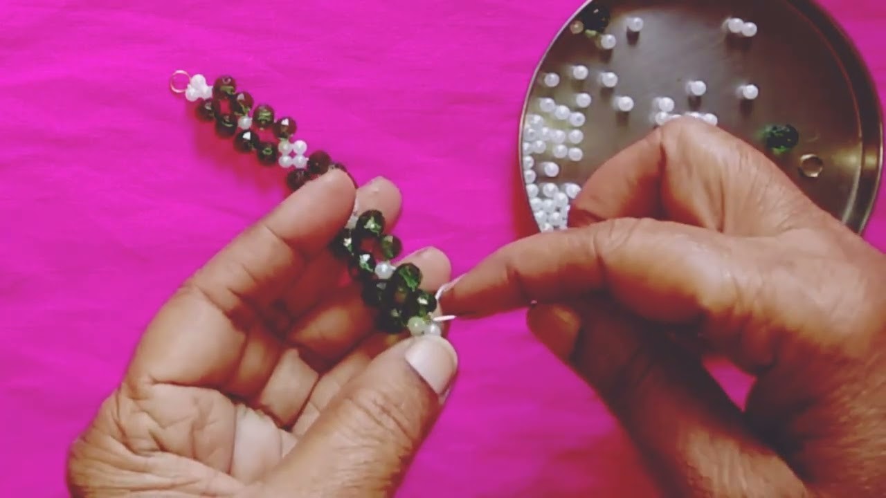 DIY Pearl Necklace Making at home #myhomecrafts #jewellery