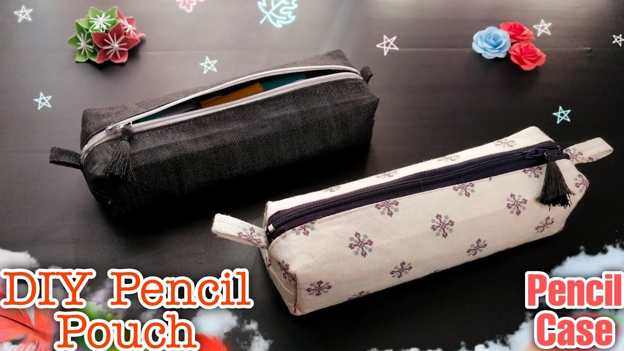 DIY Pencil Pouch | Pencil Case Making | Zipper Pouch Tutorial | Pencil Bag | Swing ASMR•DIY Pouch. ????