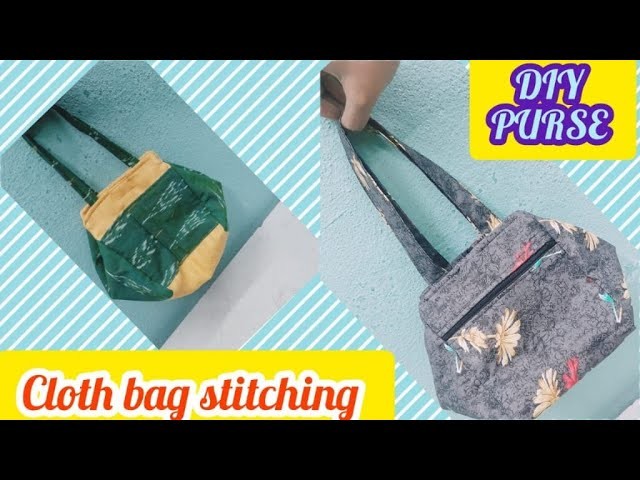 DIY! PURSE MAKING|HAND PURSE CUTTING &STITCHING