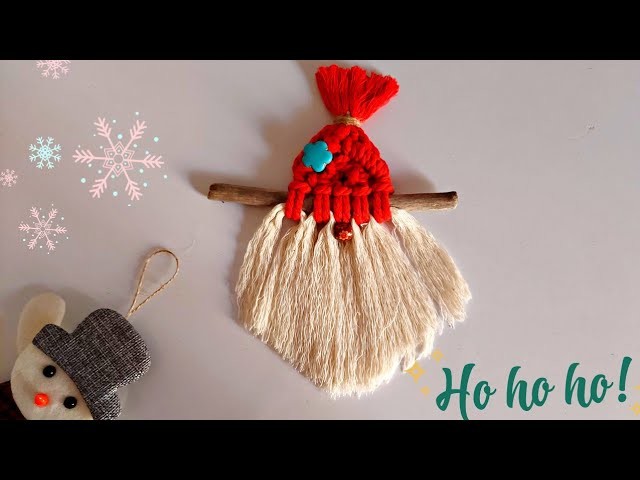 DIY The easiest Santa ???? ????‍???? ♥️ | Macrame Santa