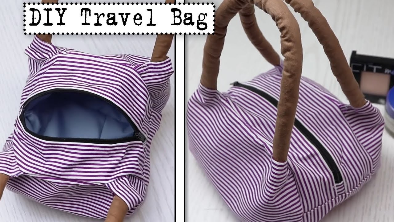DIY ZIPPER STORAGE BAG TUTORIAL IN 30 MIN Travel Bag Idea