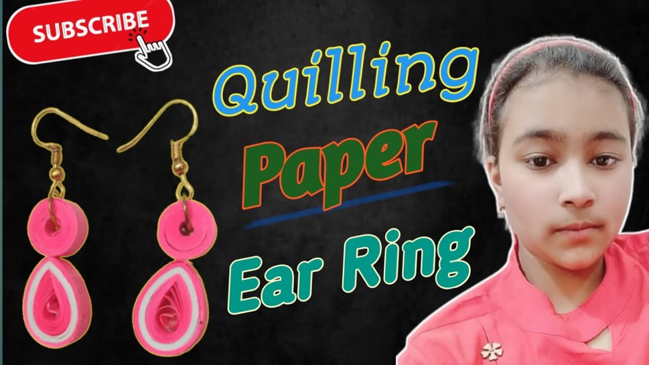 Ear Rings Quilling Paper || How to make ear rings with quilling paper