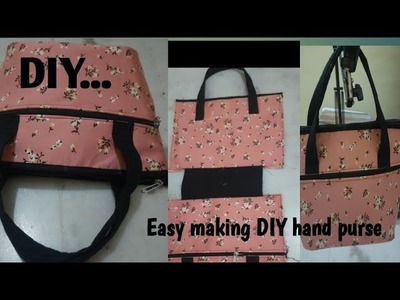 Easy DIY hand purse????.hand bag cutting and stitching tutorial.potli purse.how to make hand bag ????