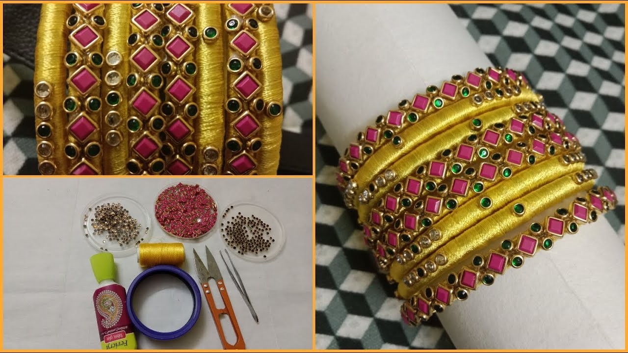 Festival Special Silk Thread Bangle | Hand crafted Silk thread Bangle | Online Shopping