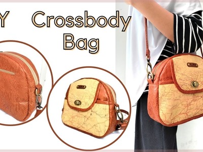 How To Make A Crossbody Bag With Pockets | DIY Crossbody Bag with Zipper Pockets
