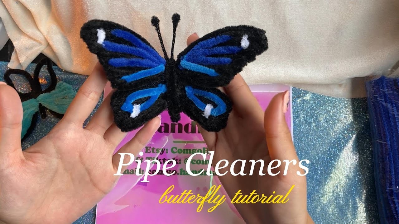How to Make a Pipe Cleaners Butterfly Ring (Chenille stems crafts tutorial -ComgoHandmade)