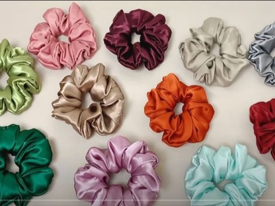 How To Make A Scrunchies At Home ???? How To Make Scrunchies  DIY Satin Silk Scrunchies