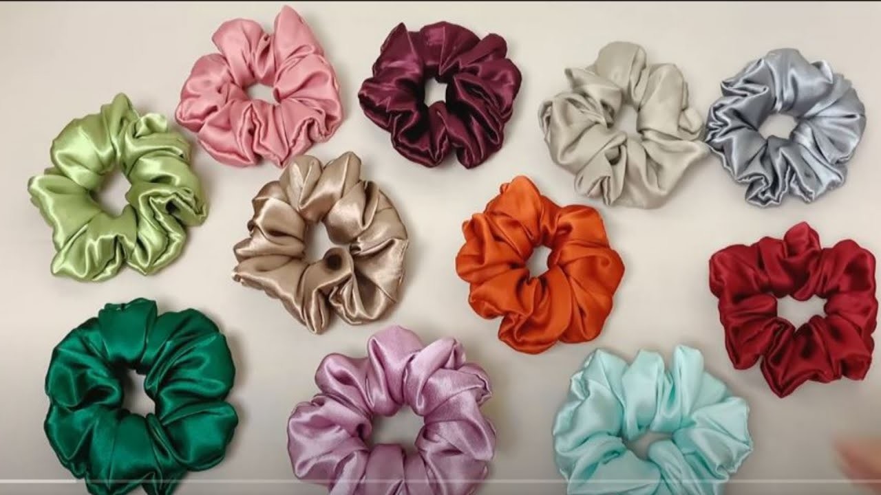 How To Make A Scrunchies At Home ???? How To Make Scrunchies  DIY Satin Silk Scrunchies