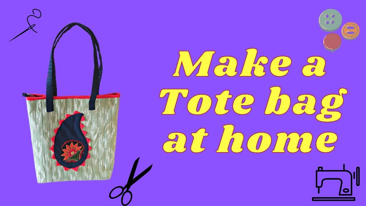 How to make a tote bag at home | DIY at home | Handbag | Shoulder bag | Shopping bag