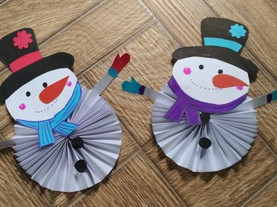 How to make paper snowman | DIY Christmas | Bye Craft365 ☃️