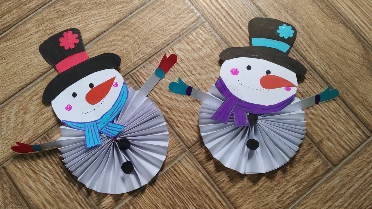 How to make paper snowman | DIY Christmas | Bye Craft365 ☃️