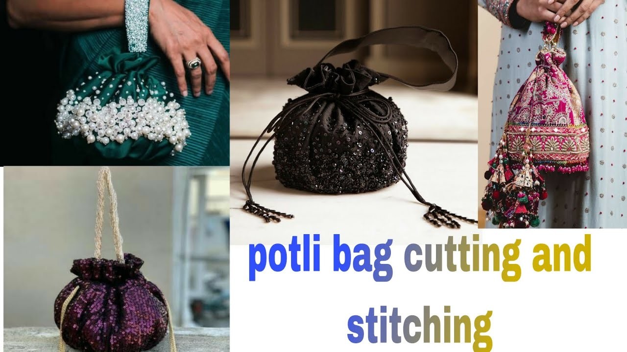 How to make potli bag at home. Mini purse(diy). for wedding season and daily use #potlibags #purse