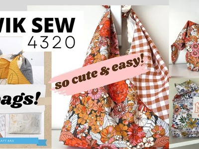 KWIK SEW 4320 DETAILS ON SEWING THIS CUTE TOTE BAG DIY, ITS AN EASY TO SEW TOTE BAG