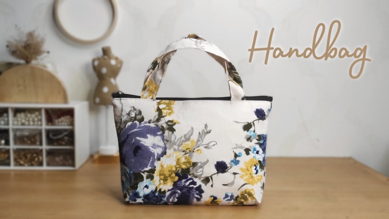 Membuat Handbag Dari Kain | Mini Tote Bag | DIY Handbag