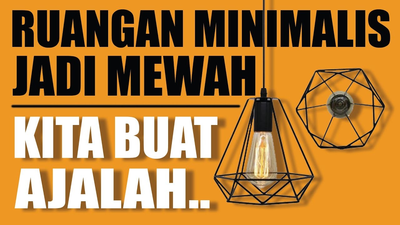 Membuat Lampu Gantung Hias Estetik ⭕ Easy DIY Pendant Diamond Lamp ⭕