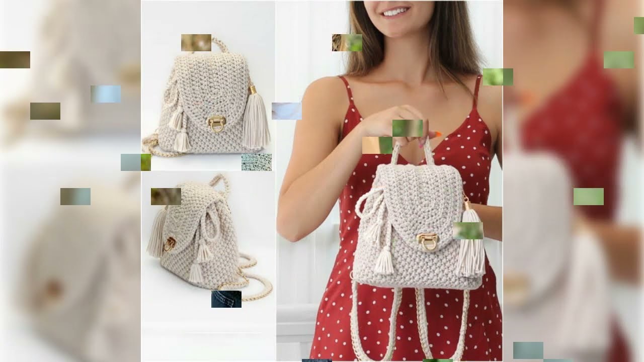 New woolen handmade bags, school bags????| crochet bag designs ideas for girls