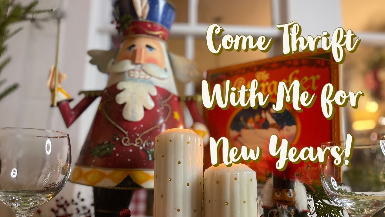 *NEW YEARS THRIFT WITH ME * THRIFTED TABLESCAPE || NUTCRACKER THEME || ROMANTIC TABLE FOR TWO