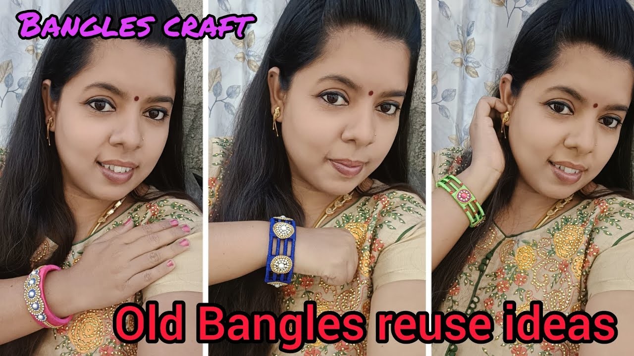 Old Bangles reuse ideas ????| craft vedio