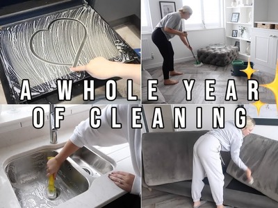 SATISFYING CLEANING & ORGANISING COMPILATION | A YEAR OF CLEANING | EXTREME CLEANING MOTIVATION