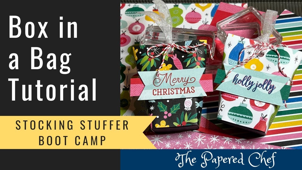 Stocking Stuffer Boot Camp - Box in a Bag - Celebrate Everything DSP by Stampin’ Up!