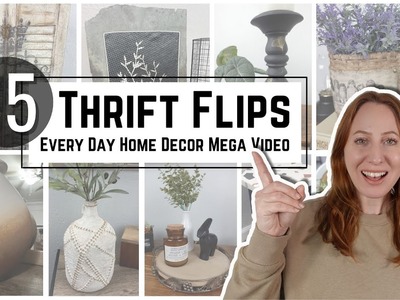 Upcycled Decor DIY Mega Video. Trash to Treasure. Thrift Flips