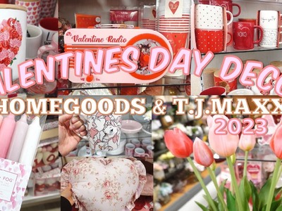 VALENTINES DAY 2023 DECOR AT HOMEGOODS & T.J.MAXX! NEW VALENTINES DAY DECOR 2023! #valentinesday