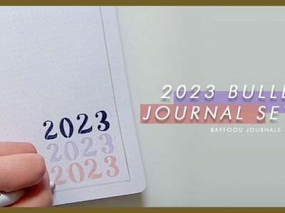2023 simple bullet journal setup | Yearly bujo plan with me | easy & beginner friendly ????