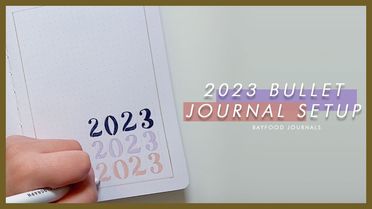 2023 simple bullet journal setup | Yearly bujo plan with me | easy & beginner friendly ????