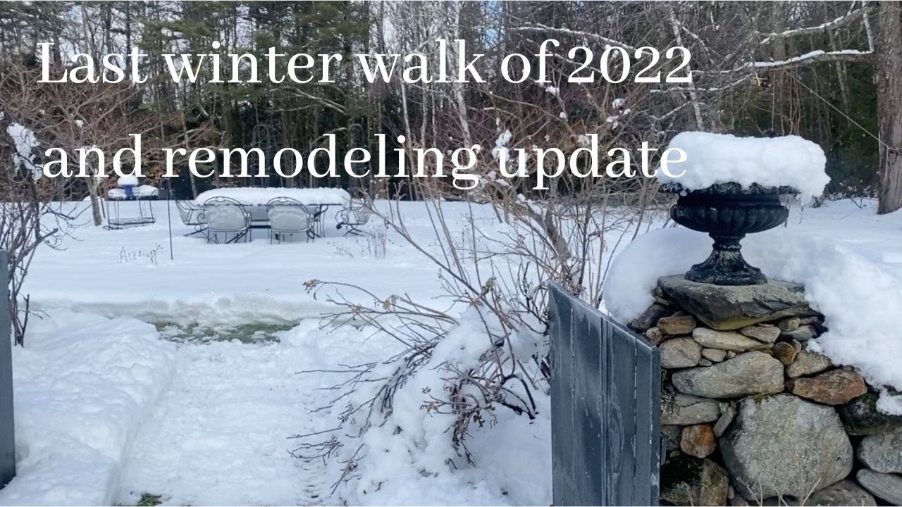 A Winter walk in Sugarwood's woods, Remodeling Update