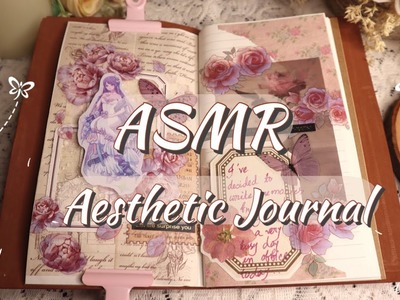 ASMR Aesthetic Journal ???? Relaxing Journaling | Vintage Journal Idea