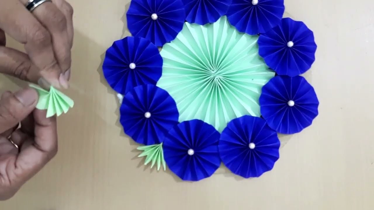 Beautiful Paper Flower Wall Hanging.Easy Wall Hanging.Paper Craft for Home Decoration.DIY Decor