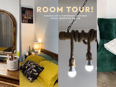 BEDROOM TOUR | Minimalist & Pinterest Inspired Small Room Decor????