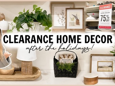 CLEARANCE HOME DECOR SHOP WITH ME 2023 | neutral home decorating after the holidays!