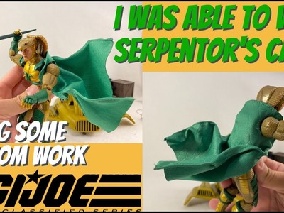 DIY A Simple Way to Wire Serpentor's Cape - GI Joe Classified Series Serpentor