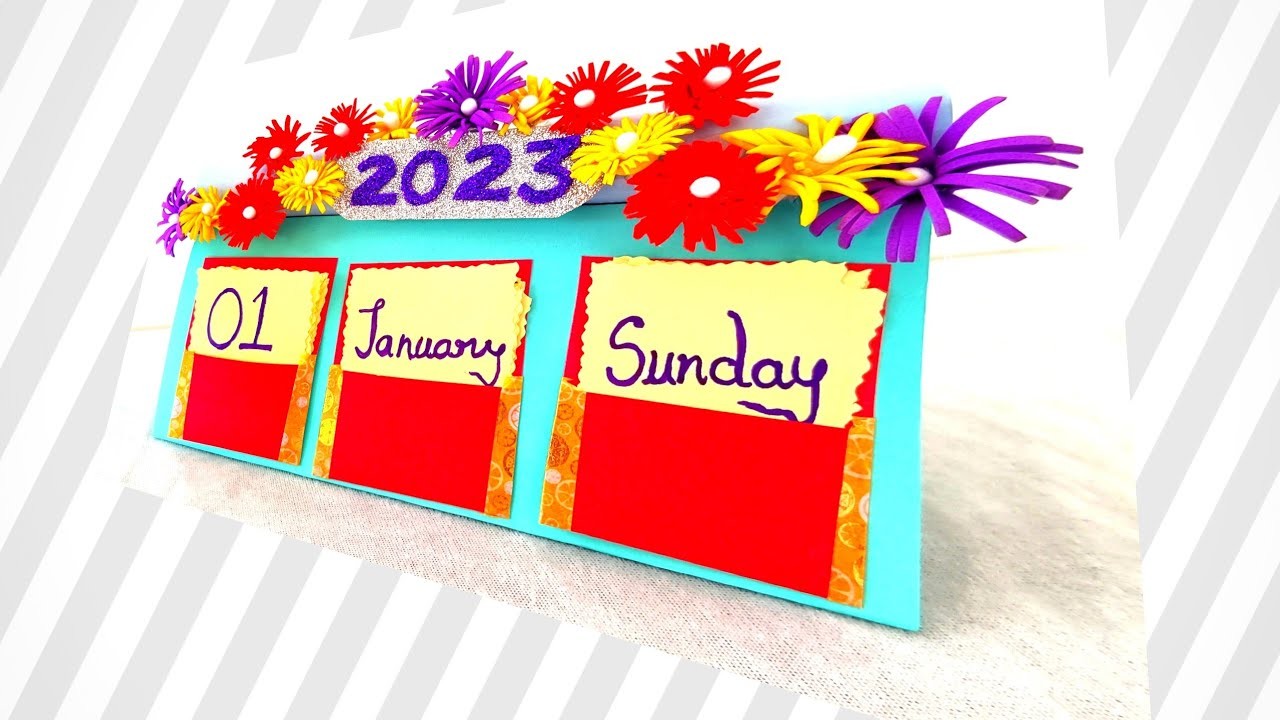 DIY Calendar | How to make a desk Calendar | New Year Paper Craft | Gift ideas